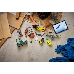 Klocki LEGO 60505 Zestaw z samolotem ciężarówką serwisową i poduszkowcem CITY